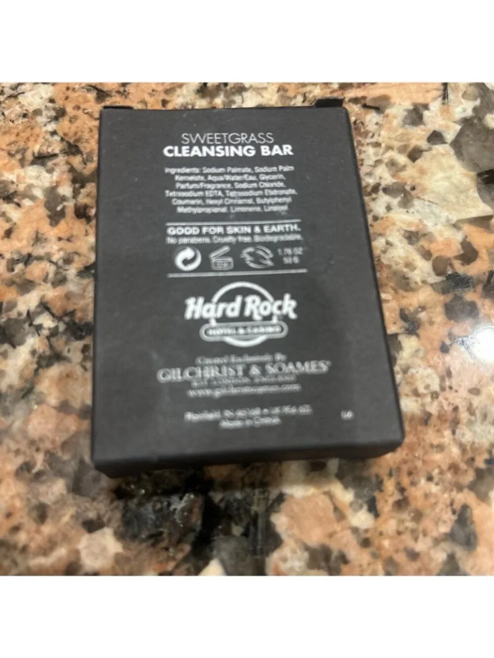 Hard Rock Hotel & Casino, Popular Sweetgrass Scent Cleansing Bar, New In Box